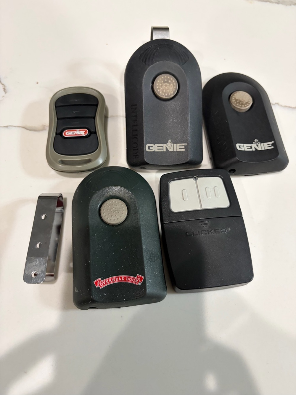 Garage Door Remote Keychain Opener - Black
